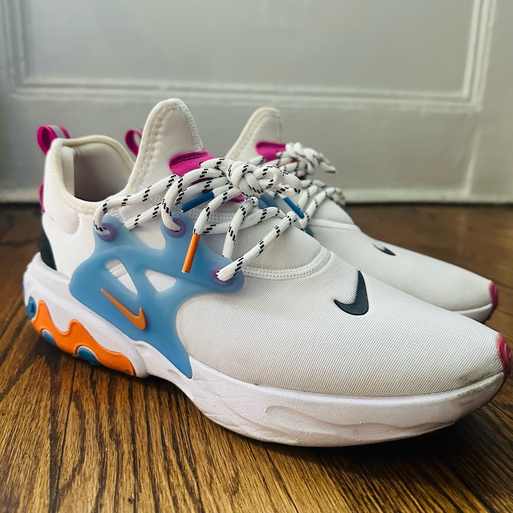 Nike Men’s Presto White and Multicolor Sneakers - 11.5